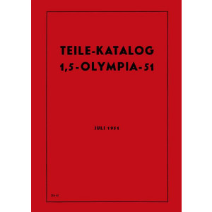 Opel 1,5-Olympia-51 Ersatzteilkatalog