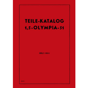 Opel 1,5-Olympia-51 Ersatzteilkatalog