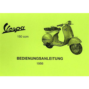 Vespa 150 ccm aus 1956 Betriebsanleitung