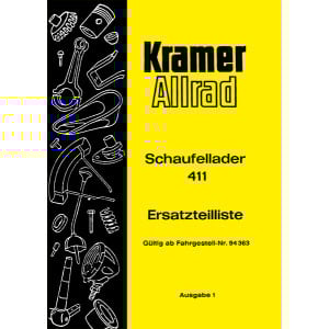 Kramer 411 Ersatzteilliste