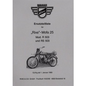 Rixe Mofa 25 Mod. R503 und RS503, Ersatzteilliste