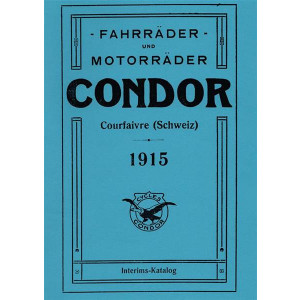 Condor Fahrräder und Motorräder 1915 Ersatzteilkatalog