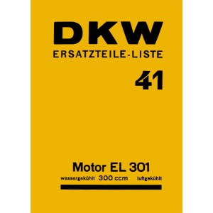 DKW 41 Motor EL 301 Ersatzteilkatalog