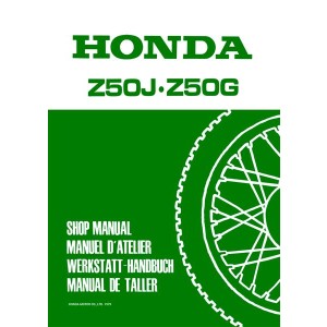 Honda Z50J Z50G Werkstatthandbuch