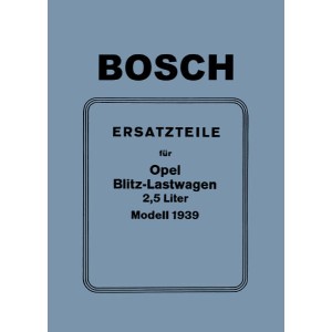 Bosch Opel Blitz-Lastwagen 2,5 Liter Ersatzteilkatalog