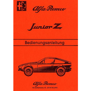 Alfa Romeo Junior Z Betriebsanleitung