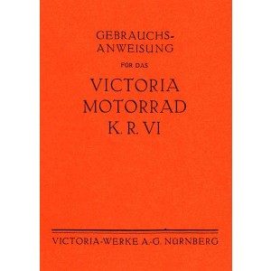 Victoria KR VI 598 ccm, Betriebsanleitung