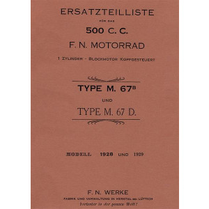 FN 500 Typ M67B und Typ M67D Ersatzteilkatalog