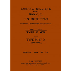 FN 500 Typ M67B und Typ M67D Ersatzteilkatalog