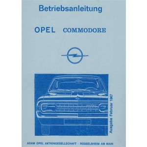 Opel Commodore A Betriebsanleitung