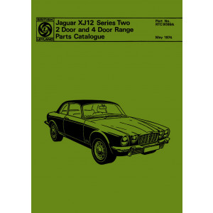 Jaguar XJ12 Series Two Parts Catalogue