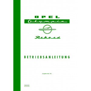 Opel Olympia Rekord Betriebsanleitung