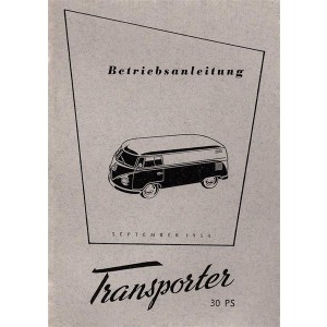 VW Transporter Bulli 30 PS Betriebsanleitung