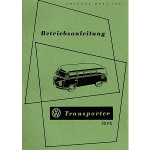 VW Transporter Bulli Betriebsanleitung