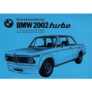 BMW 2002 Turbo Betriebsanleitung