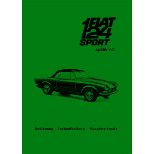 Fiat 124 Sport Spider AS Betriebsanleitung