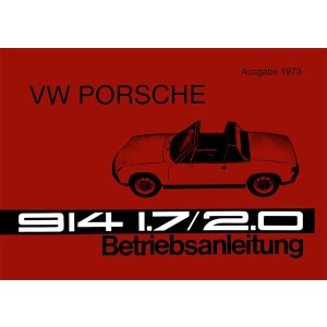 VW Porsche 914 Betriebsanleitung