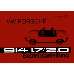 VW Porsche 914 Betriebsanleitung