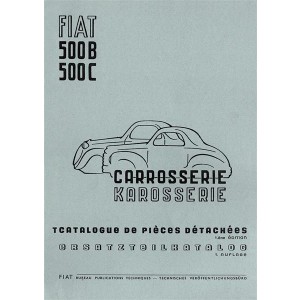 Fiat 500 B und C Topolino Ersatzteilkatalog der Karosserie