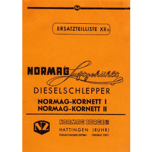 Normag Kornett I und II Schlepper Ersatzteilkatalog