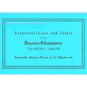 BMW Bayern-Kleinmotor M2B15 Ersatzteilkatalog