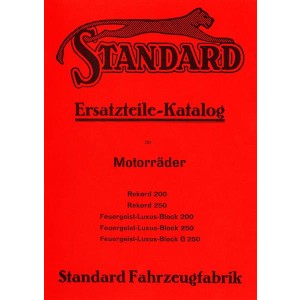 Standard Rekord 200/250 Feuergeist-Luxus-Block 200 /250 /G 250 Ersatzteilkatalog