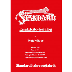 Standard Rekord 200/250 Feuergeist-Luxus-Block 200 /250 /G 250 Ersatzteilkatalog