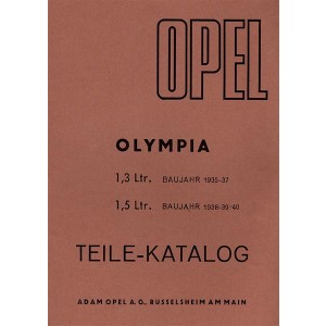 Opel Olympia 1935 bis 1940 Ersatzteilkatalog