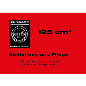 Zündapp KS 125 Sport Betriebsanleitung