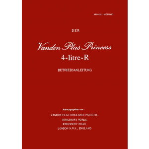 Der Vanden Plas Princess 4-litre-R Betriebsanleitung