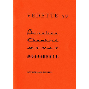 Ford Vedette Chambord Beaulieu Marly Presedence Betriebsanleitung