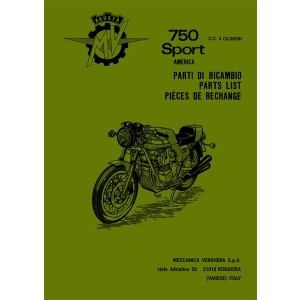 MV Agusta 750 Sport Amerika 4-Zylinder Parts List