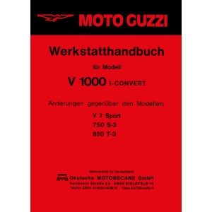 Moto Guzzi V1000 I-Convert Reparaturanleitung