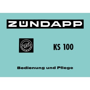 Zündapp KS100 Betriebsanleitung 