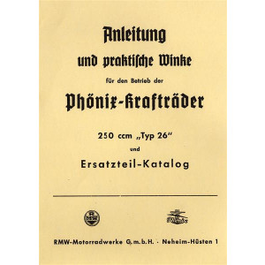 RMW Typ 26 Betriebsanleitung und Ersatzteilkatalog