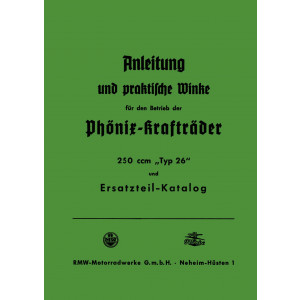 RMW Typ 26 Betriebsanleitung und Ersatzteilkatalog