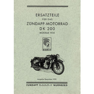 Zündapp DK200, Ersatzteilkatalog