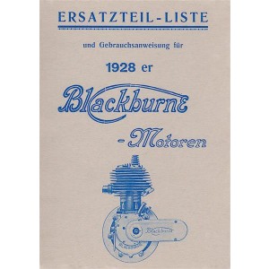 Blackburne Modelle 1928 Betriebsanleitung und Ersatzteilkatalog