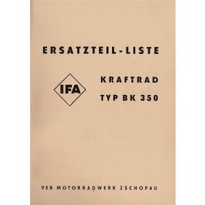 IFA BK 350 Ersatzteilkatalog