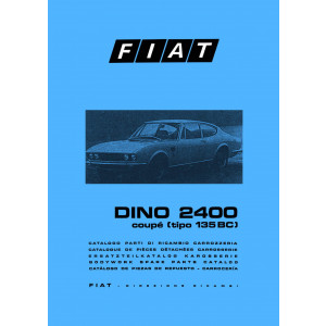 Fiat Dino 2400 Coupé Ersatzteilkatalog 
