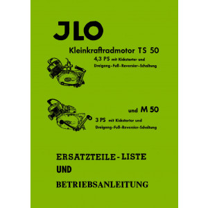 ILO TS50 und M50 Betriebsanleitung Ersatzteilkatalog