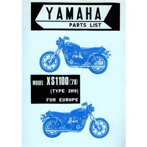Yamaha XS1100 (2H9) Parts List