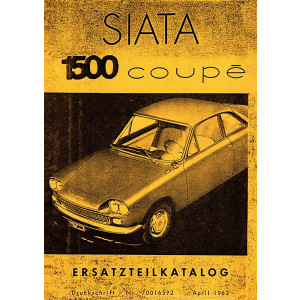 Siata 1500 Coupé Ersatzteilkatalog