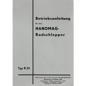 Hanomag Radschlepper R 24 Betriebsanleitung