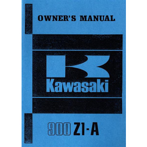 Kawasaki 900 Z1-A Owner's Manual
