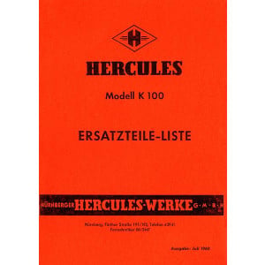 Hercules K100 Ersatzteilliste