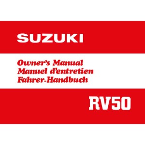 Suzuki RV 50 Owner’s Manual Manuel d’entretien Fahrer-Handbuch