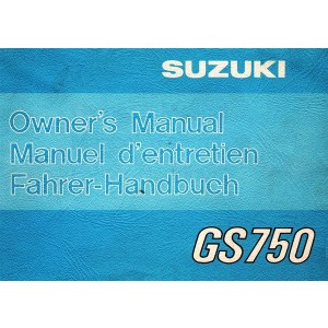 Suzuki GS750 Betriebsanleitung