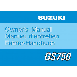 Suzuki GS750 Betriebsanleitung