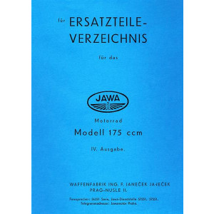Jawa Motorrad Modell 175 ccm IV Ersatzteilkatalog